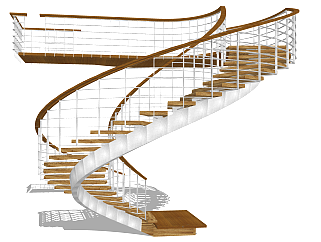 现代楼梯旋转楼梯铁艺楼梯木艺楼梯摆件小品 (11)